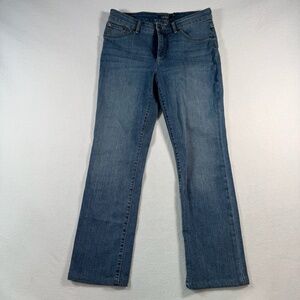 Lauren Ralph Lauren Jeans Womens 8 Blue Premier Straight Mid Rise Medium Wash